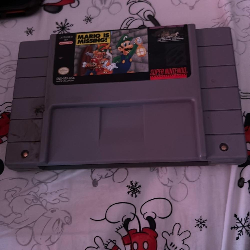 Super Nintendo Game Mario is Missing